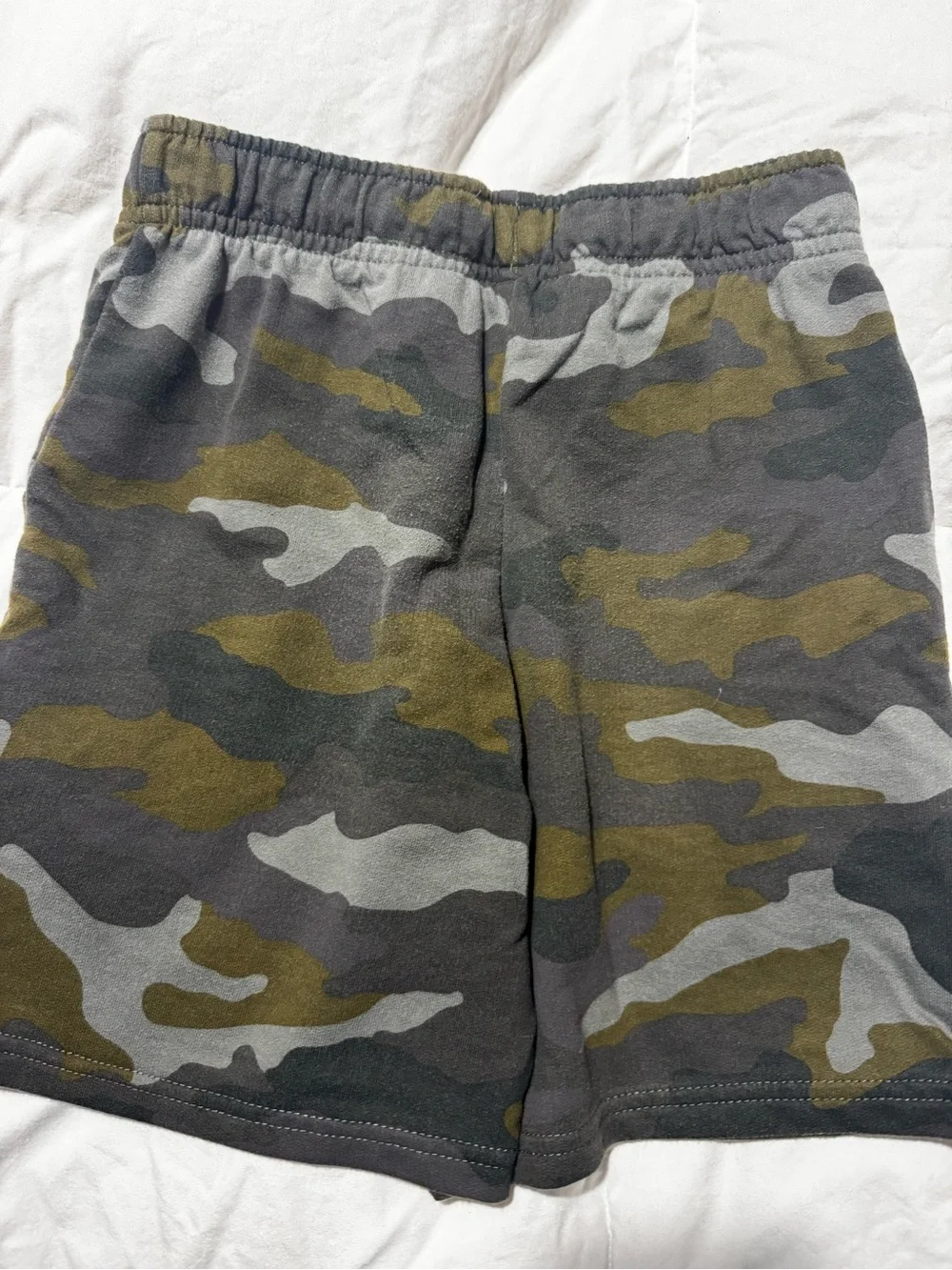 Kids Camo Drawstring Shorts & Black Green basketball shorts